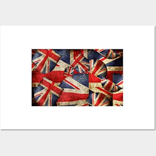 Union Jack Pattern Posters and Art